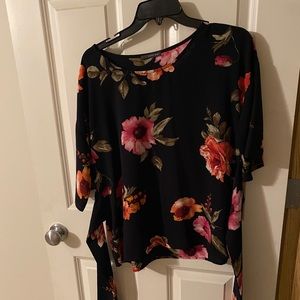 Floral Blouse with tie back